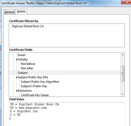 Firefox - Certificate Viewer - Details Tab