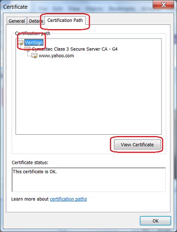 Safari - View Server Certificate Path